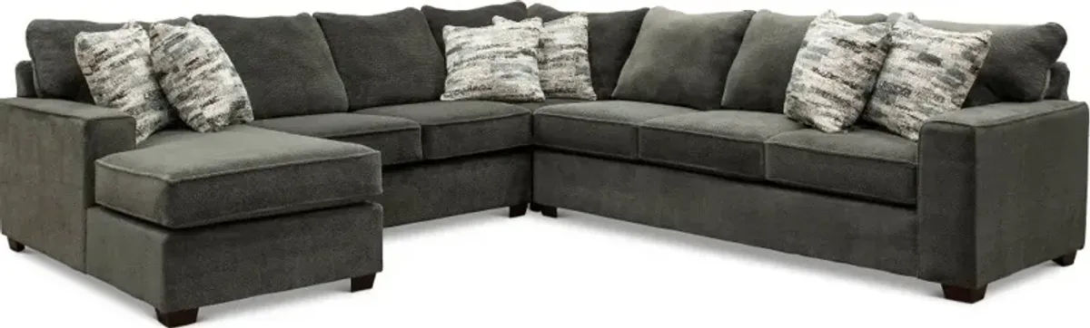 Autumn Gray 4 Piece Sectional