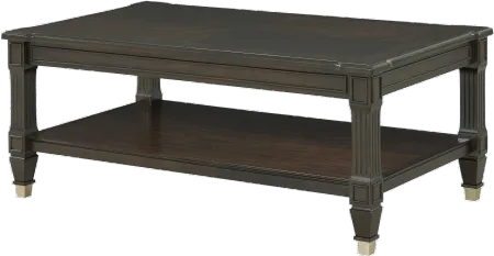 Transitional Walnut Coffee Table - Valley View