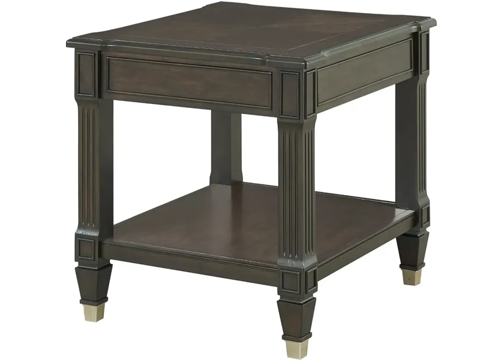 Transitional Walnut End Table - Valley View