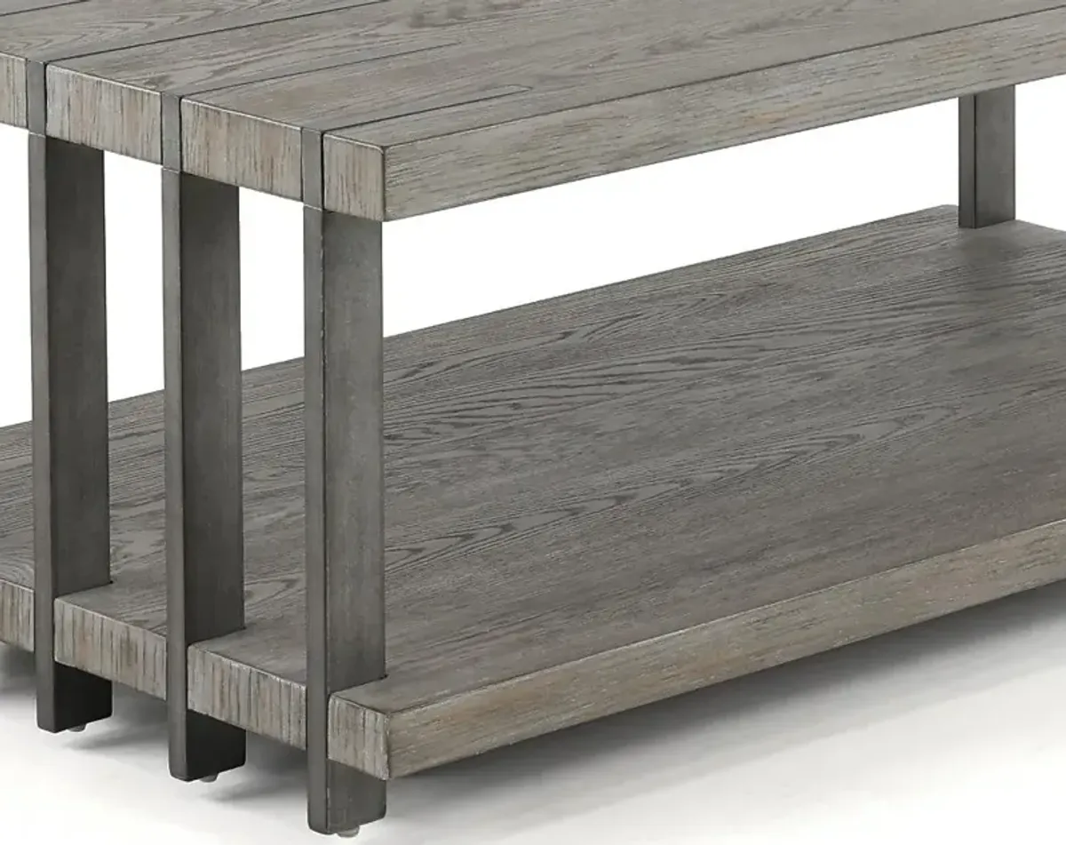 Eldridge Weathered Gray Coffee Table