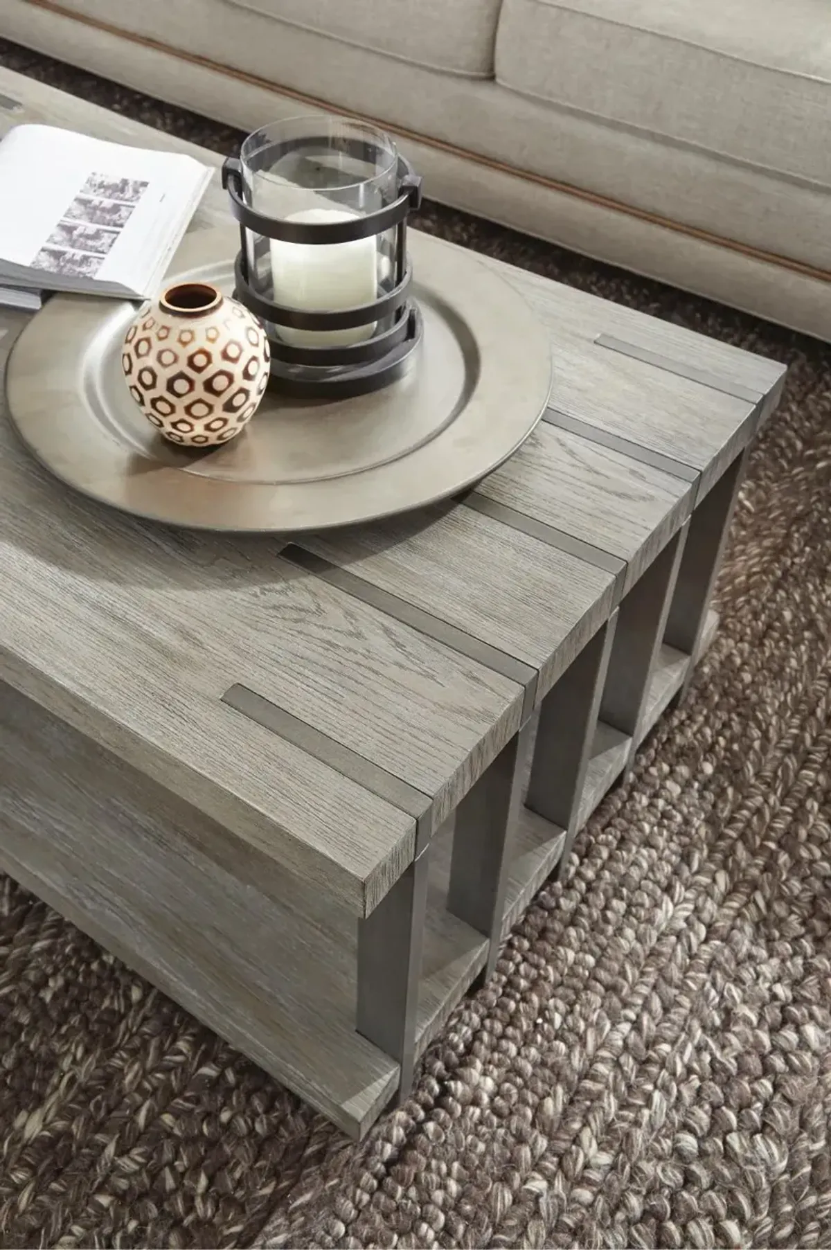 Eldridge Weathered Gray Coffee Table