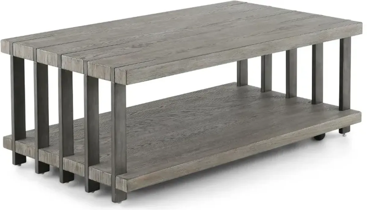 Eldridge Weathered Gray Coffee Table