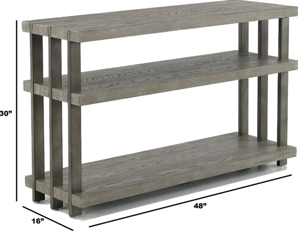 Eldridge Weathered Gray Sofa Table