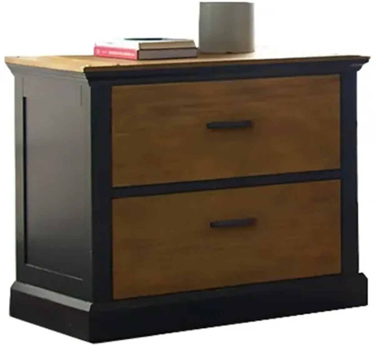 Toulouse Natural Brown and Black Lateral File Cabinet