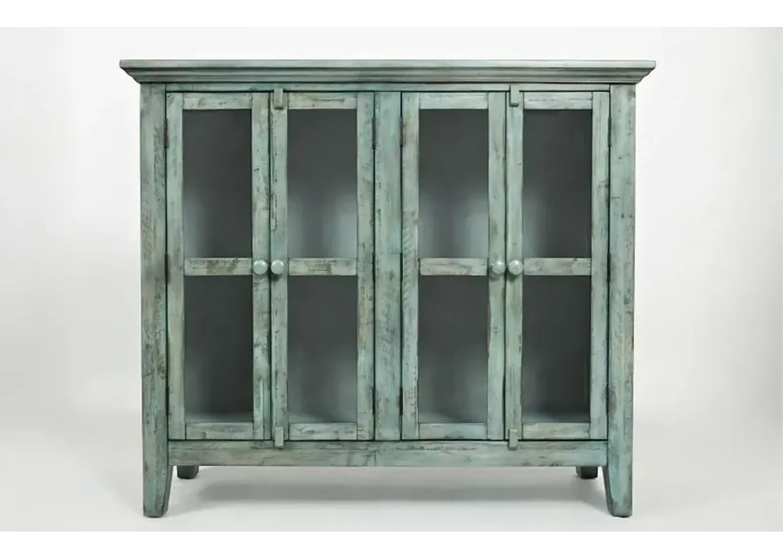 Rustic Shores Surfside Blue Accent Cabinet