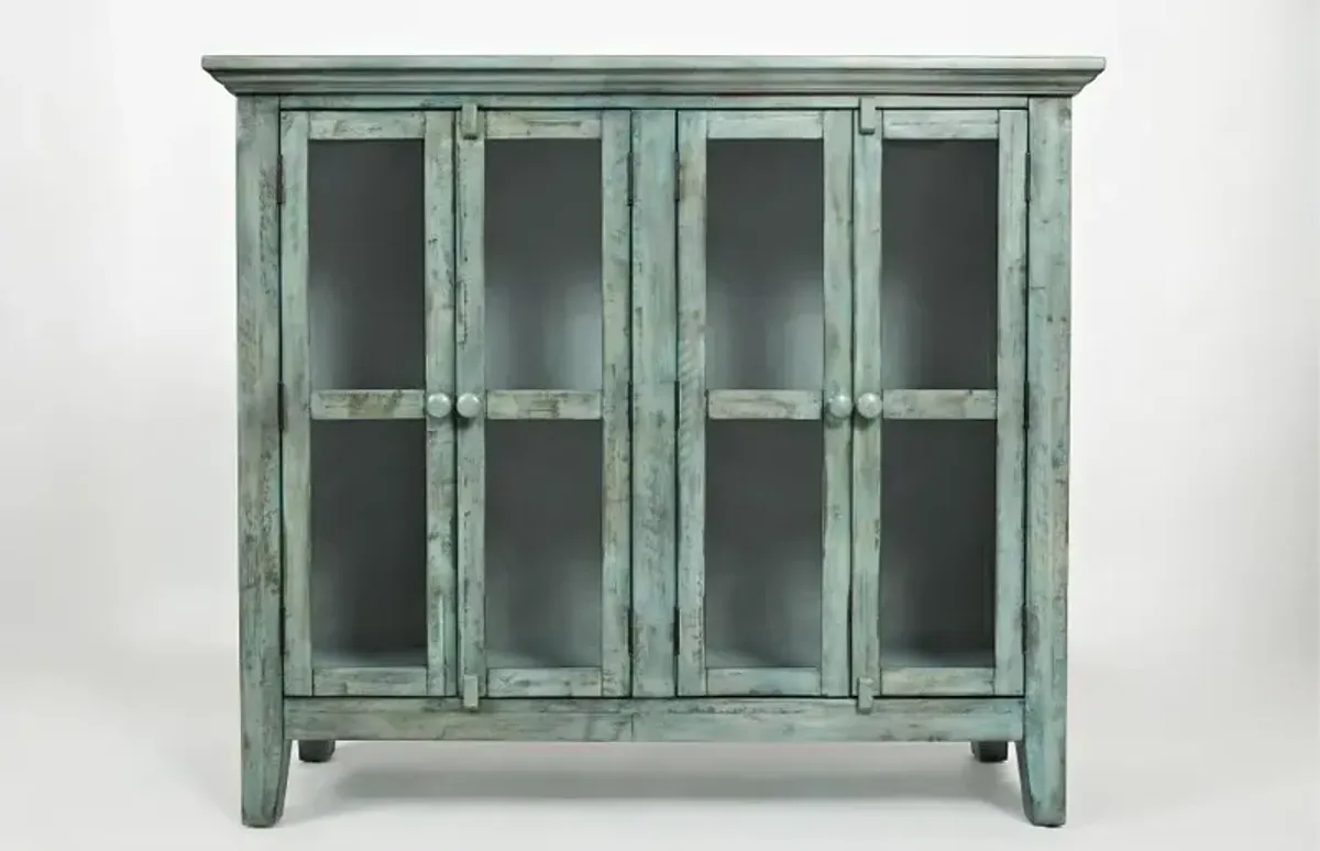 Rustic Shores Surfside Blue Accent Cabinet