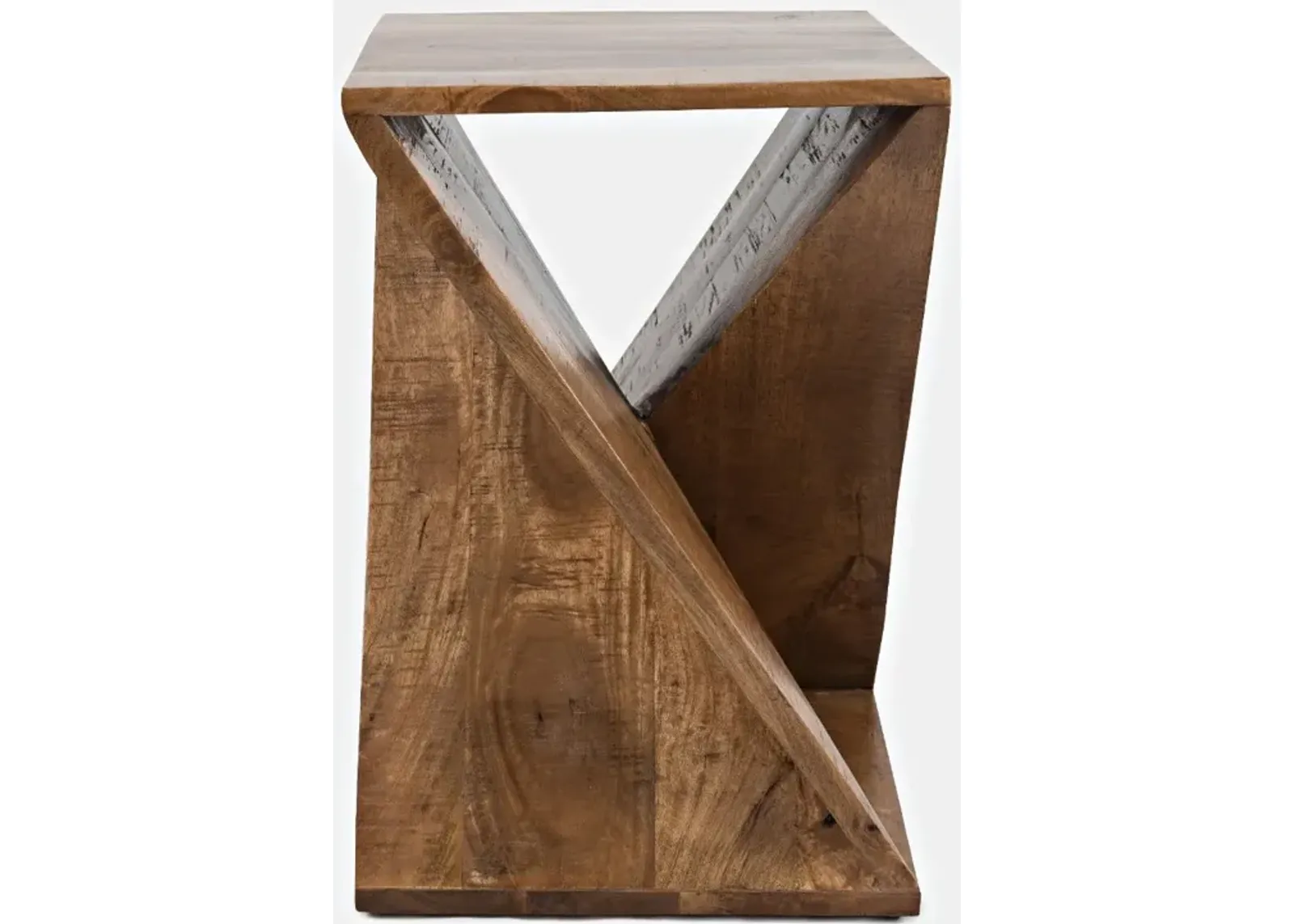 Global Archive Solid Mango Wood Accent Table