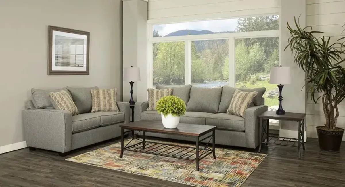 Gavin Stone Gray 7 Piece Living Room Set