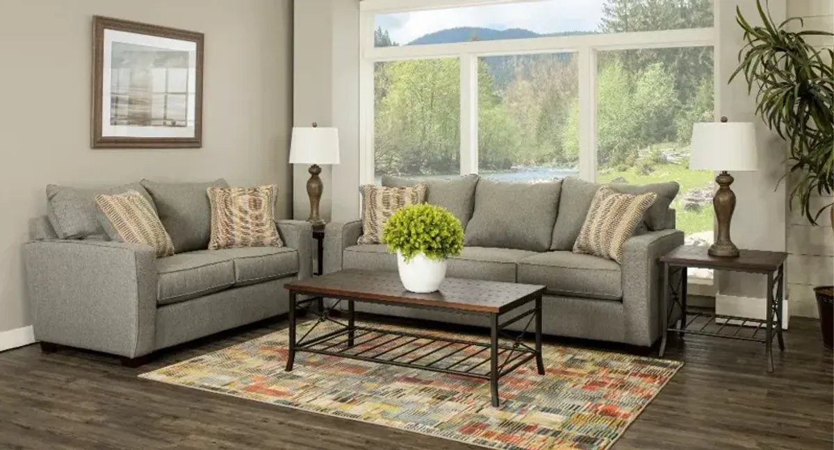 Gavin Stone Gray 7 Piece Living Room Set