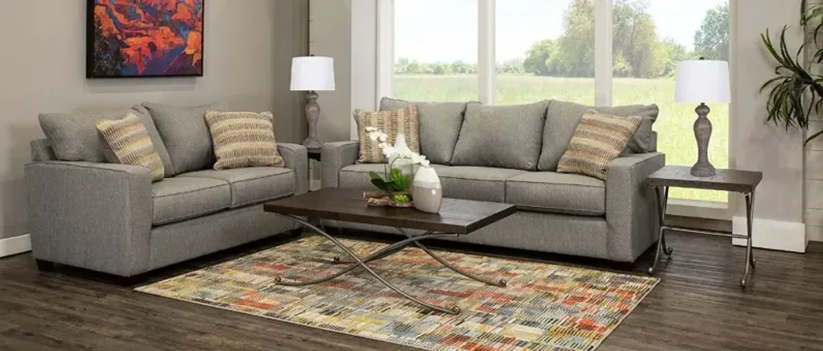 Gavin Stone Gray 7 Piece Living Room Set