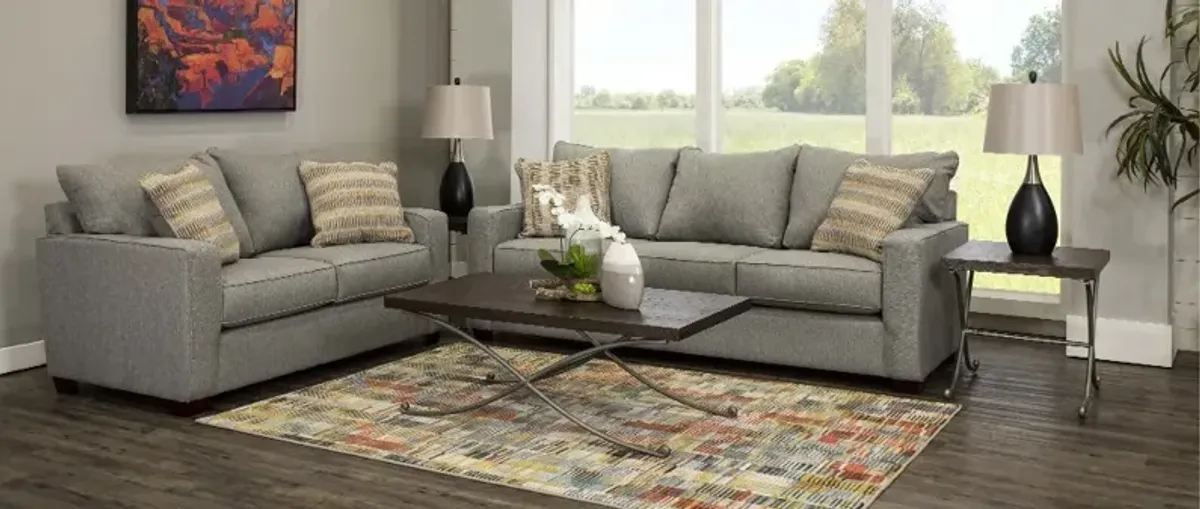 Gavin Stone Gray 7 Piece Living Room Set