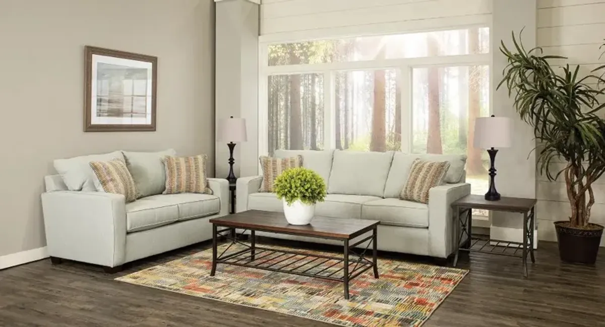 Gavin Sky Gray 7 Piece Living Room Set