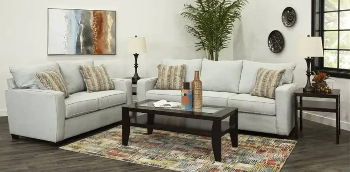 Gavin Sky Gray 7 Piece Living Room Set