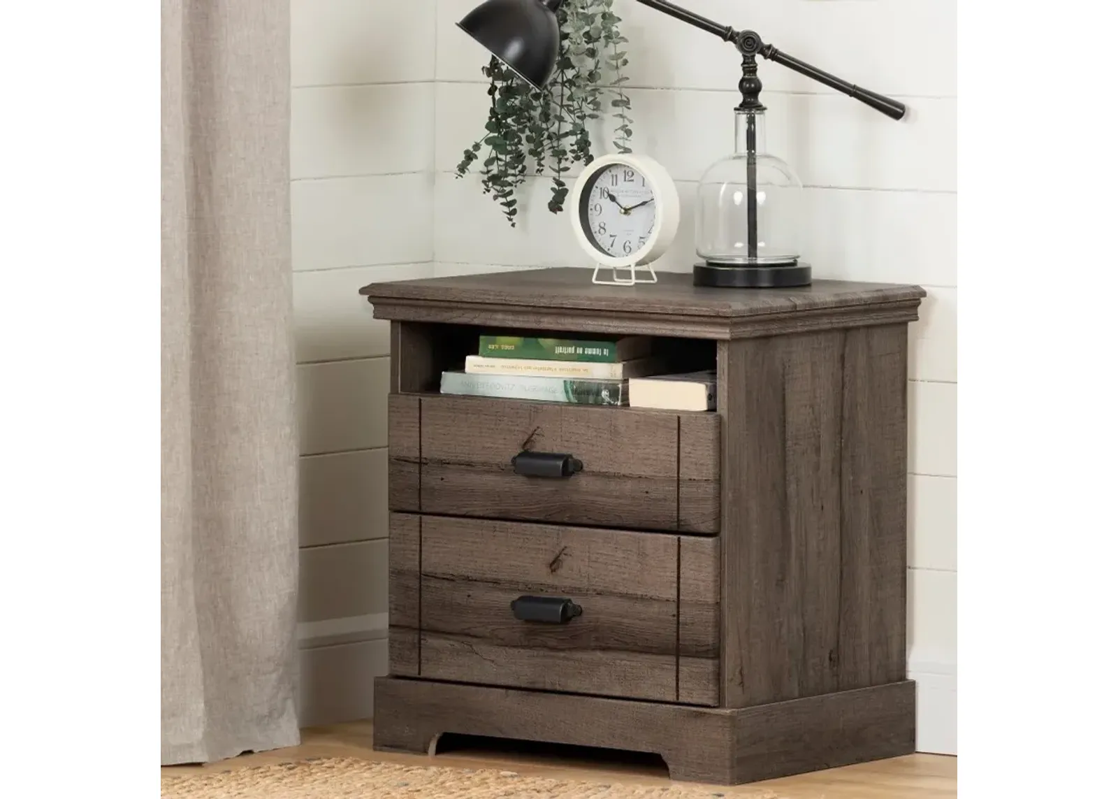 Classic Cottage Oak Brown Nightstand - South Shore