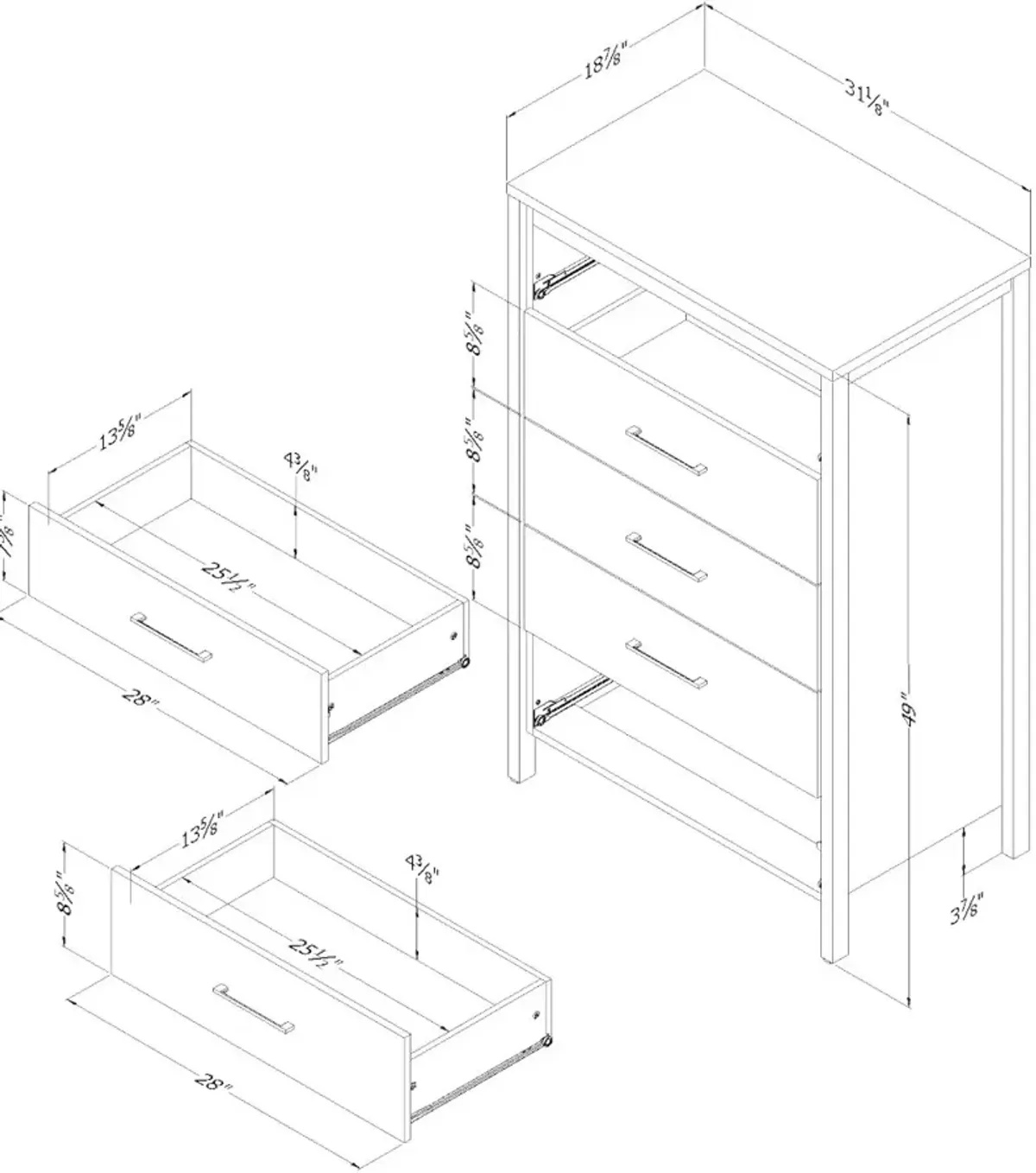 Gravity Contemporary Rustic Seaside Pine Chest of Drawers - South...