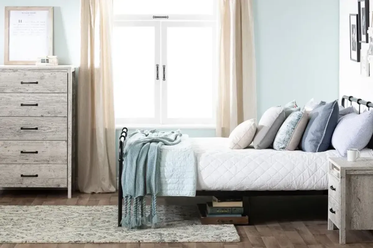 Gravity Contemporary Rustic Seaside Pine Nightstand - South Shore