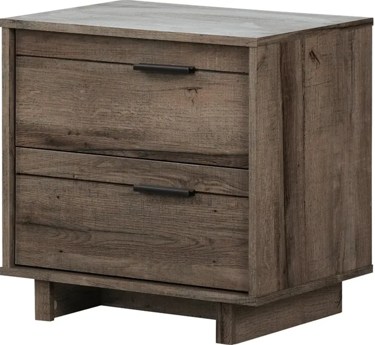 Modern Fall Oak Brown Nightstand - South Shore