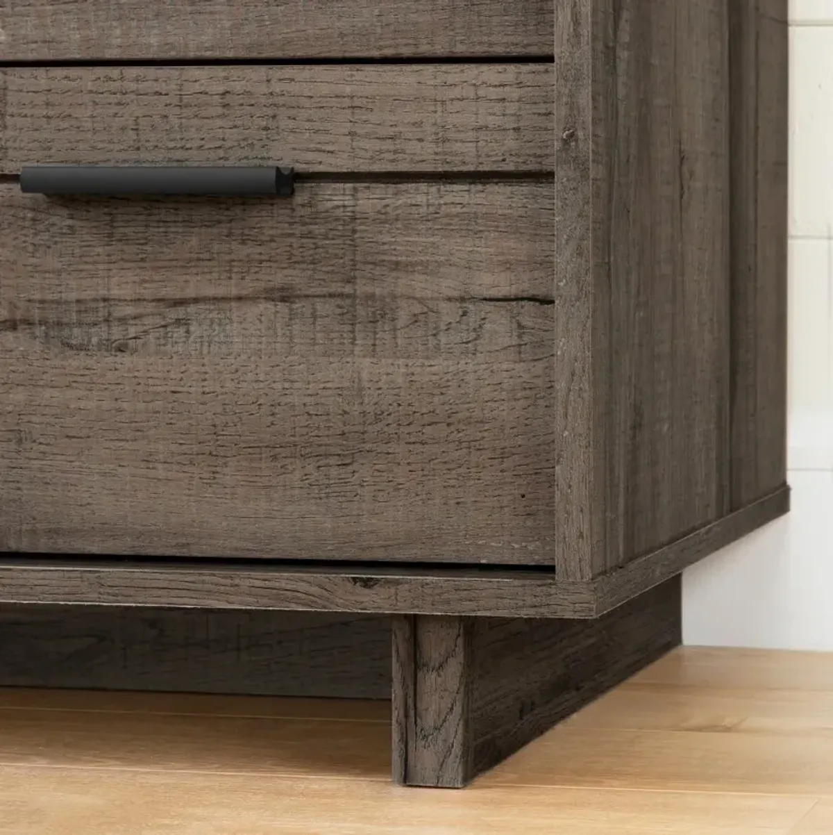 Modern Fall Oak Brown Nightstand - South Shore