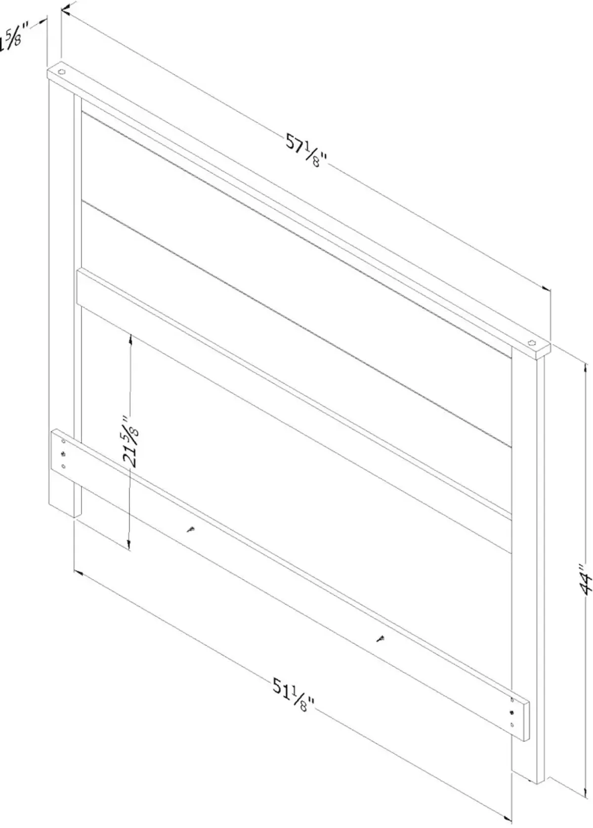 Modern Fall Oak Brown Full Headboard - South Shore