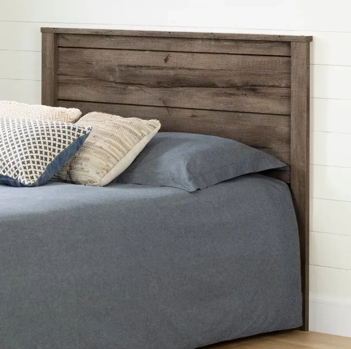 Modern Fall Oak Brown Full Headboard - South Shore