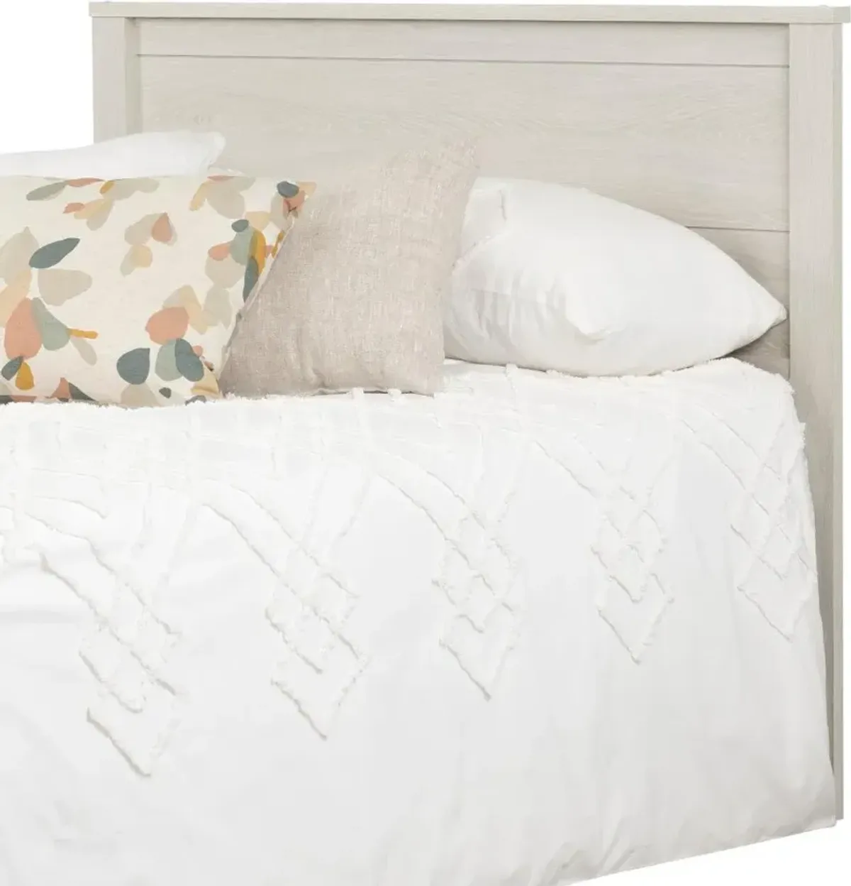 Modern Light Gray Full Headboard - South Shore