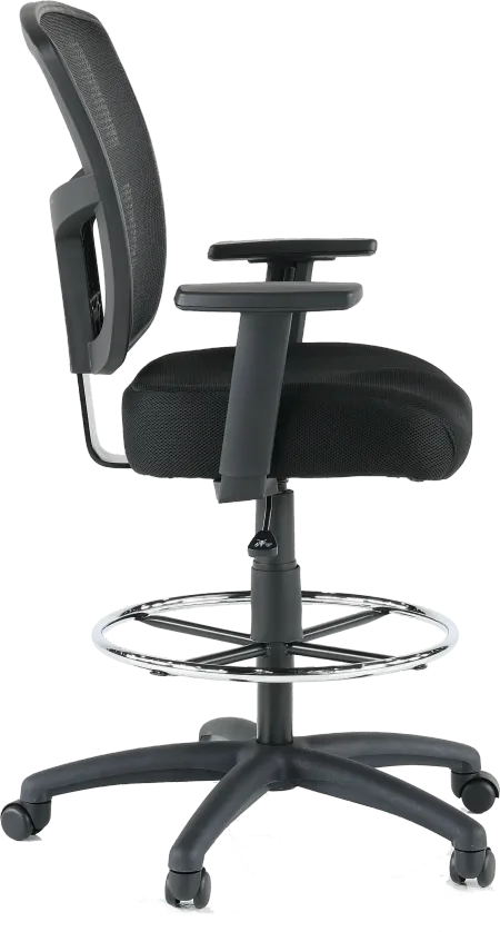 Black Mesh Office Drafting Chair - Drafting Chair Series