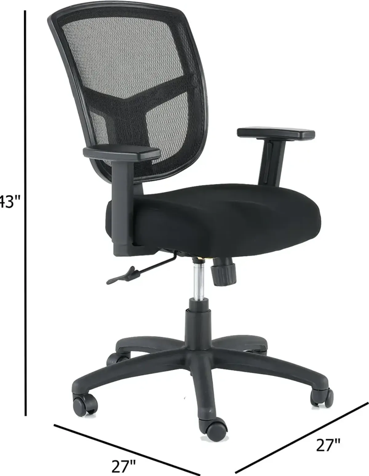 Modern Mesh Black Office Chair