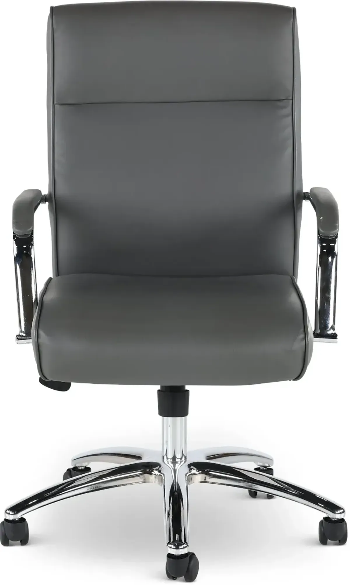 Modern Executive Series Gray CareSoft Vinyl Office Chair