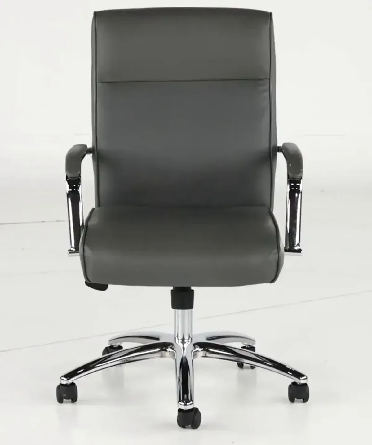 Modern Executive Series Gray CareSoft Vinyl Office Chair