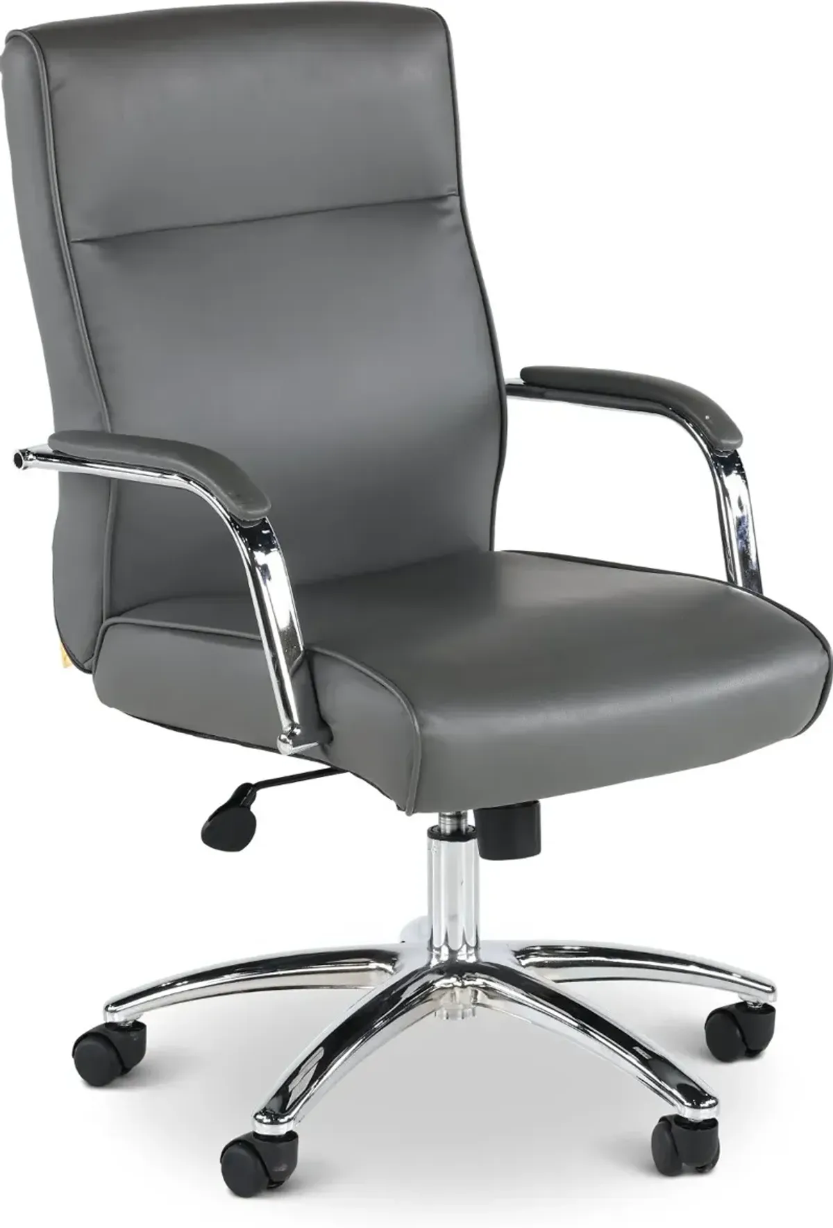 Modern Executive Series Gray CareSoft Vinyl Office Chair