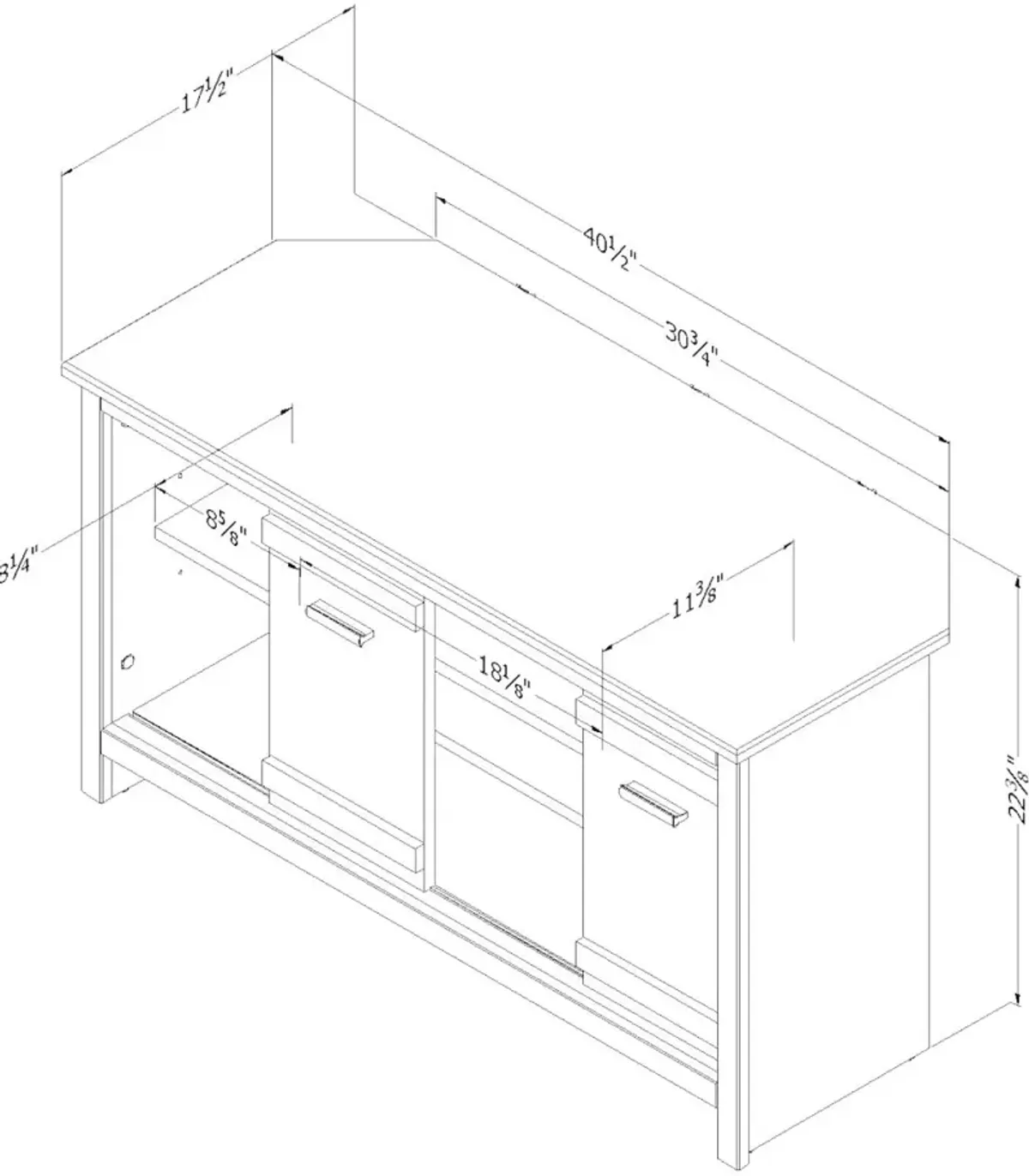 Exhibit 40 Inch Weathered Oak Corner TV Stand - South Shore