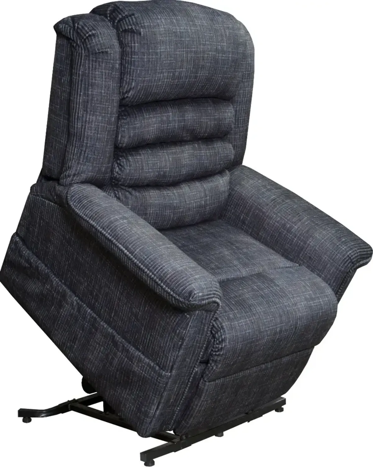 Soother Gray Power Reclining Lift Chair with Heat and Massage