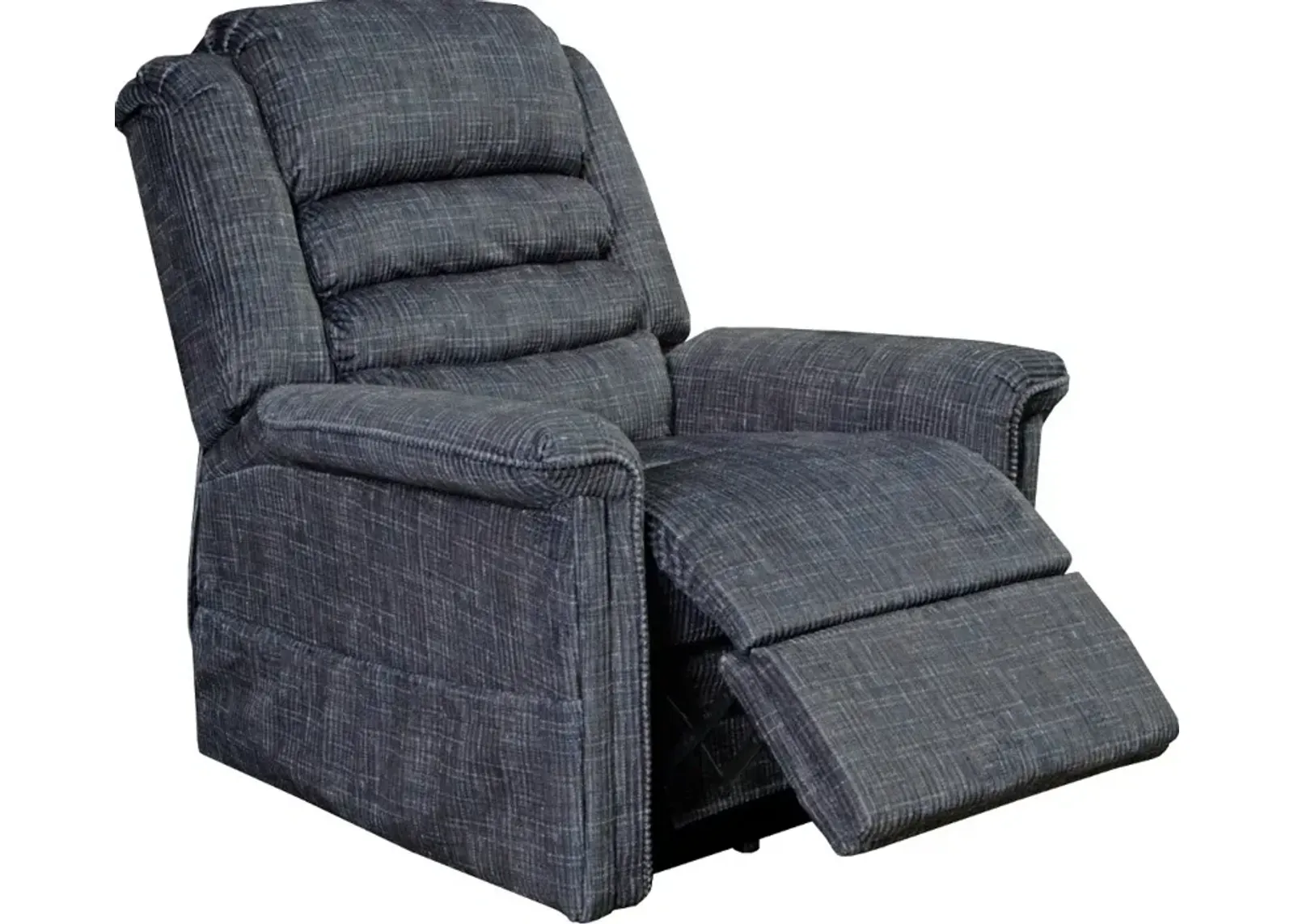 Soother Gray Power Reclining Lift Chair with Heat and Massage