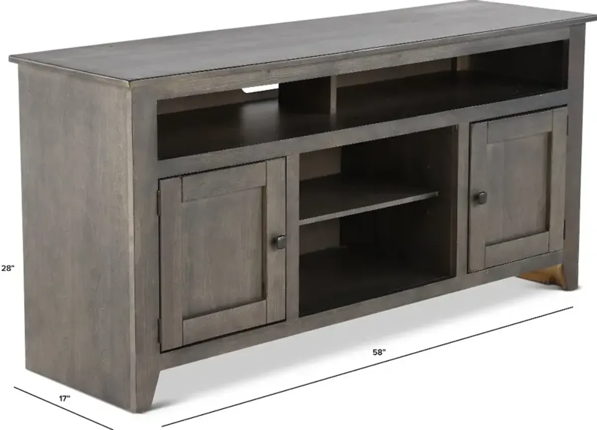 Rio Bravo Gray 58" TV Stand