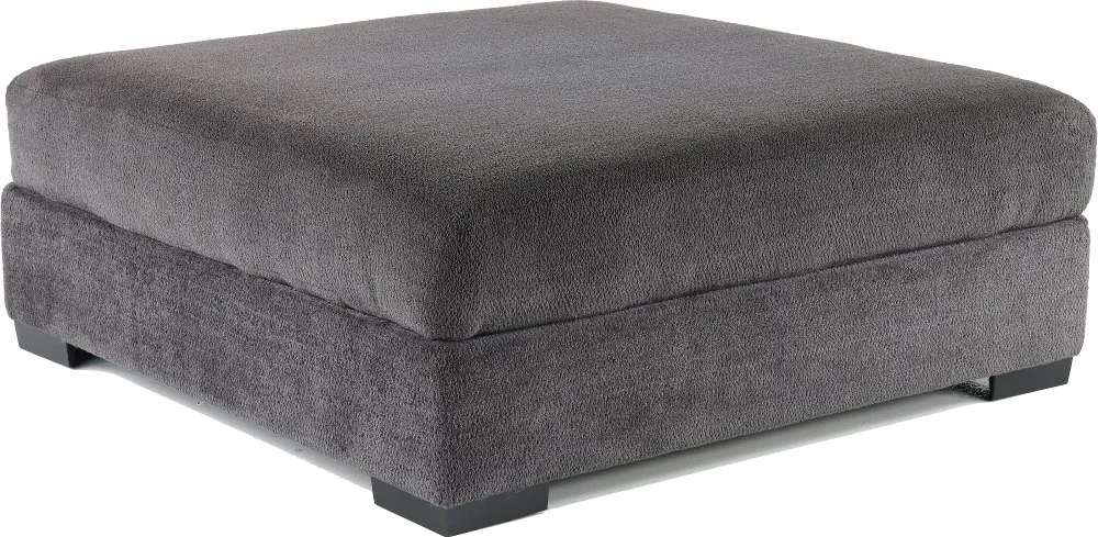 Challenger Graphite Gray Cocktail Ottoman