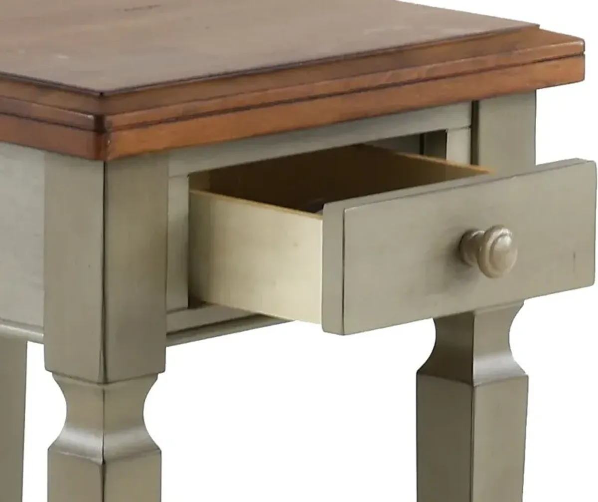 Barnwell Two Tone End Table