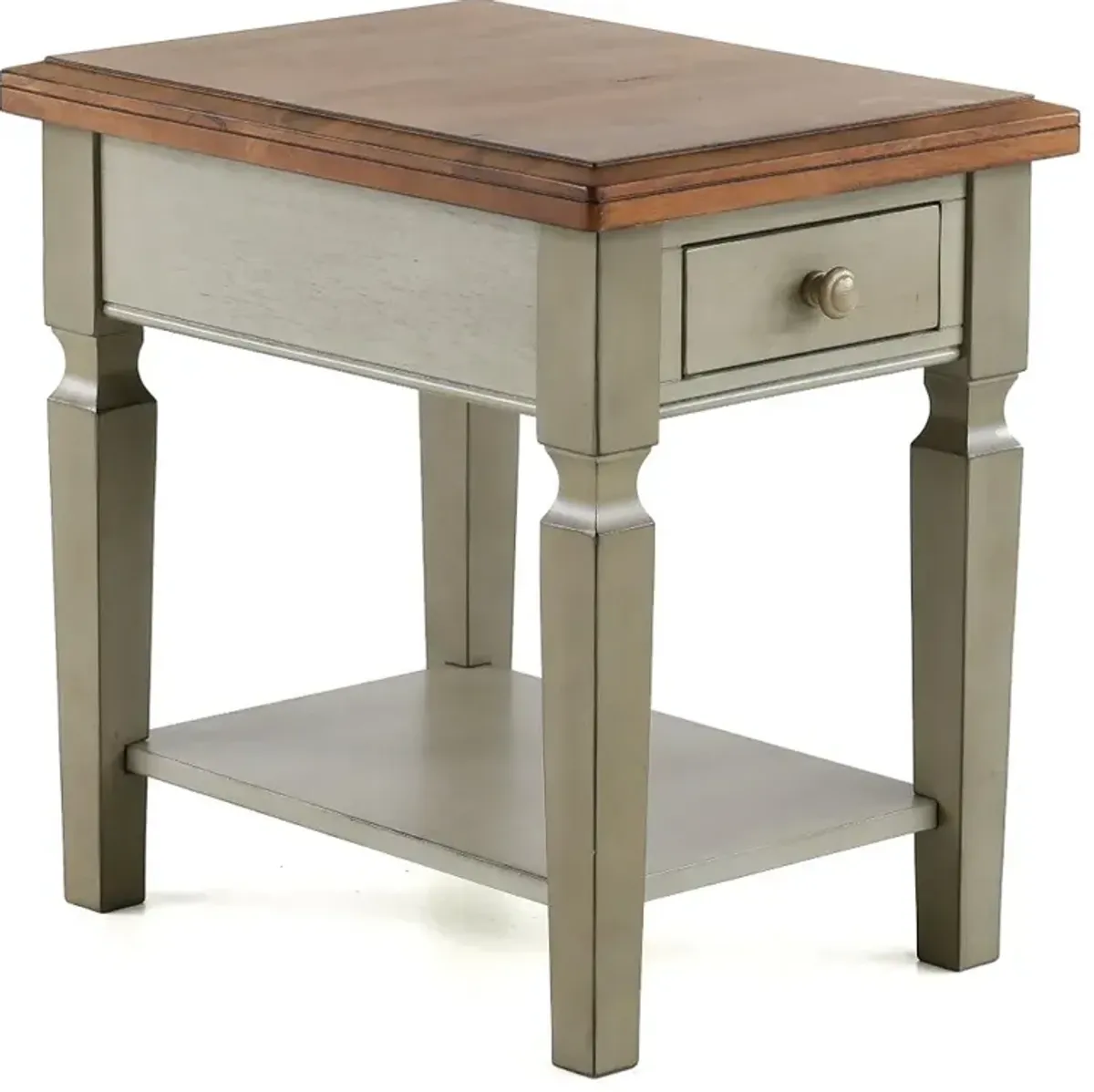 Barnwell Two Tone End Table