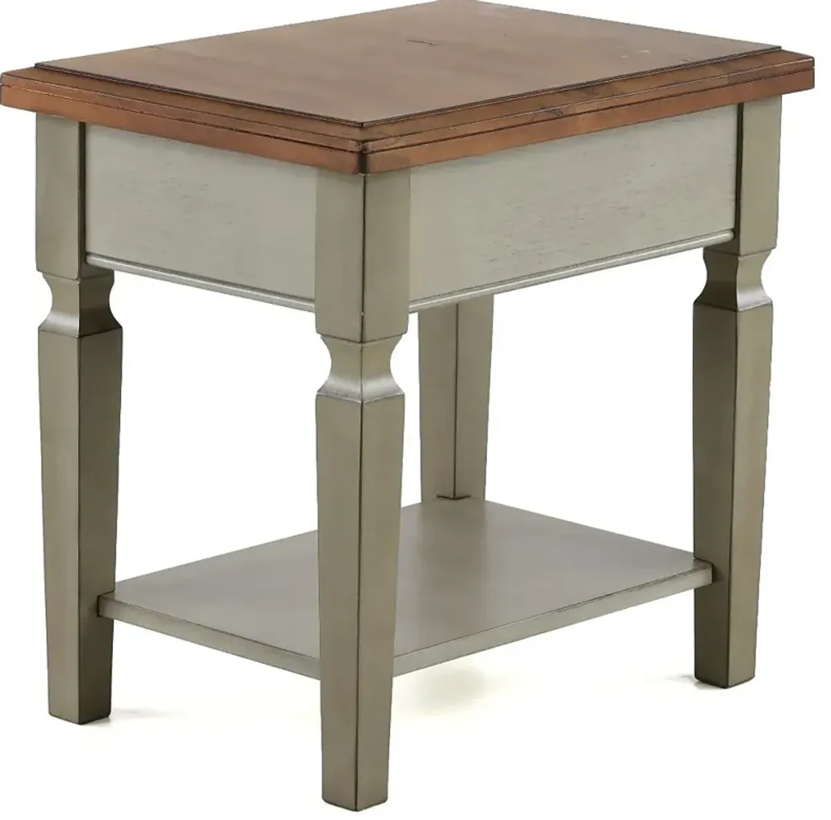 Barnwell Two Tone End Table