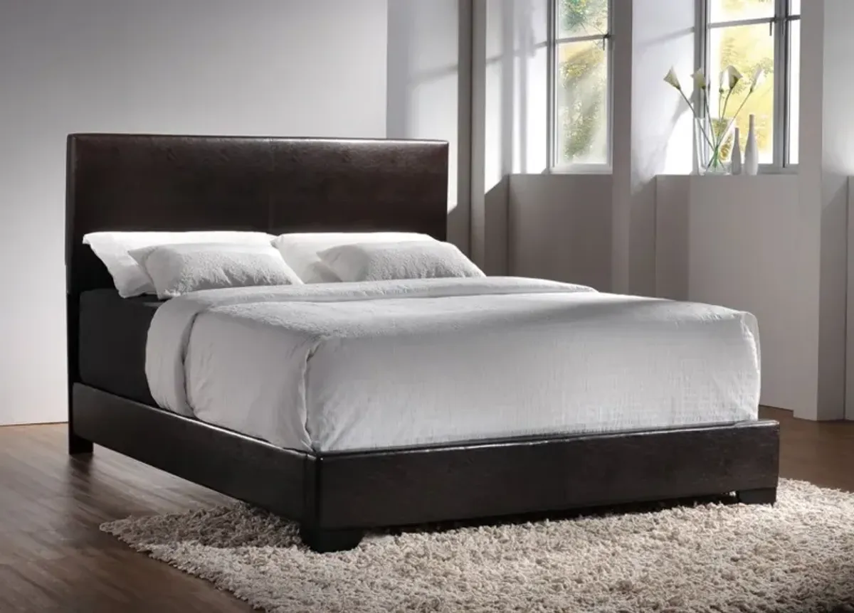 Dark Brown Twin Upholstered Platform Bed - Westfield