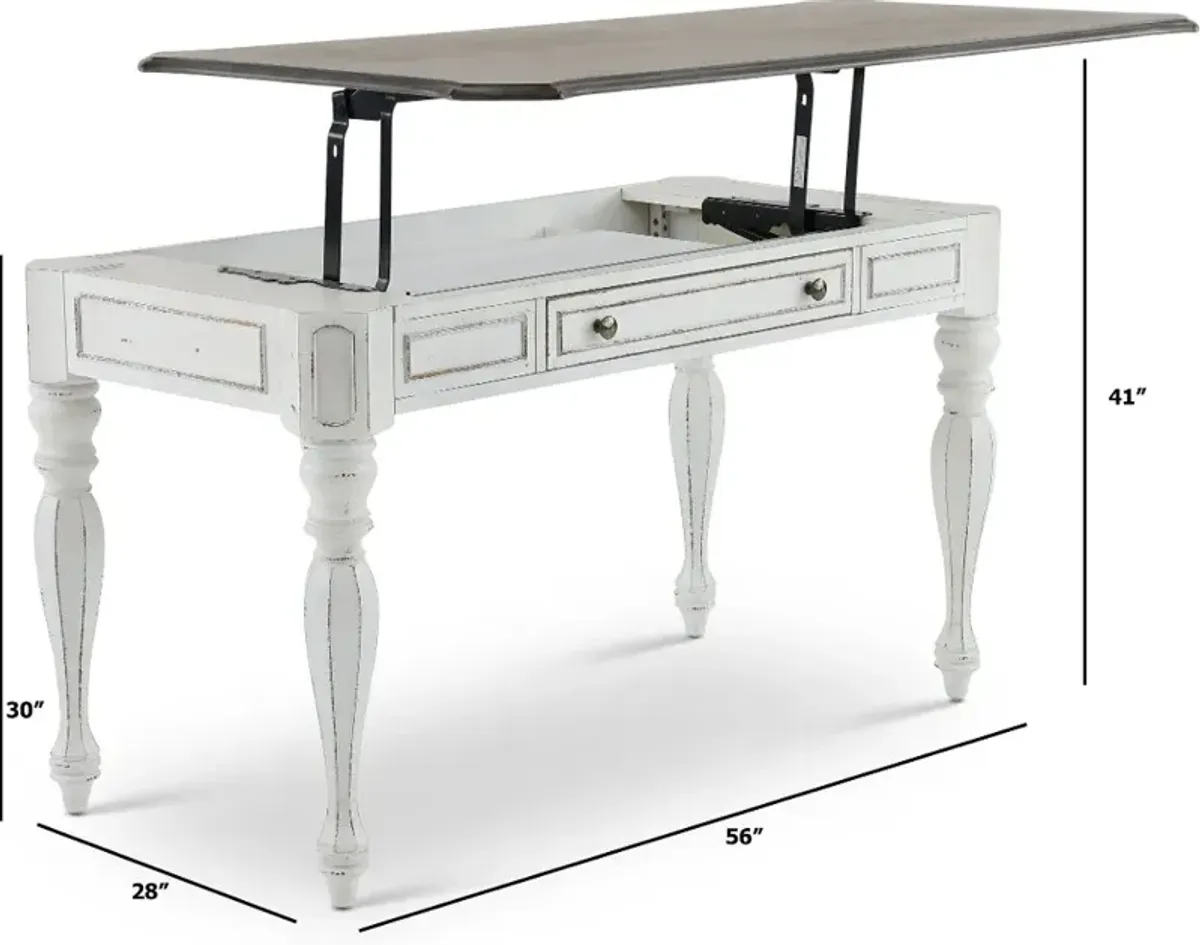 Magnolia Manor Antique White Lift-top Desk