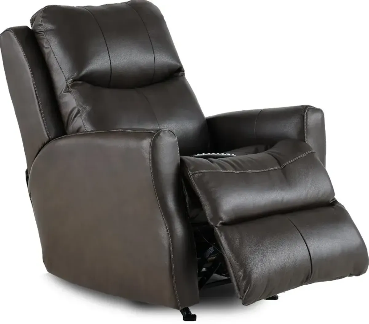 Jack Fossil SoCozi Leather-Match Rocking Power Recliner