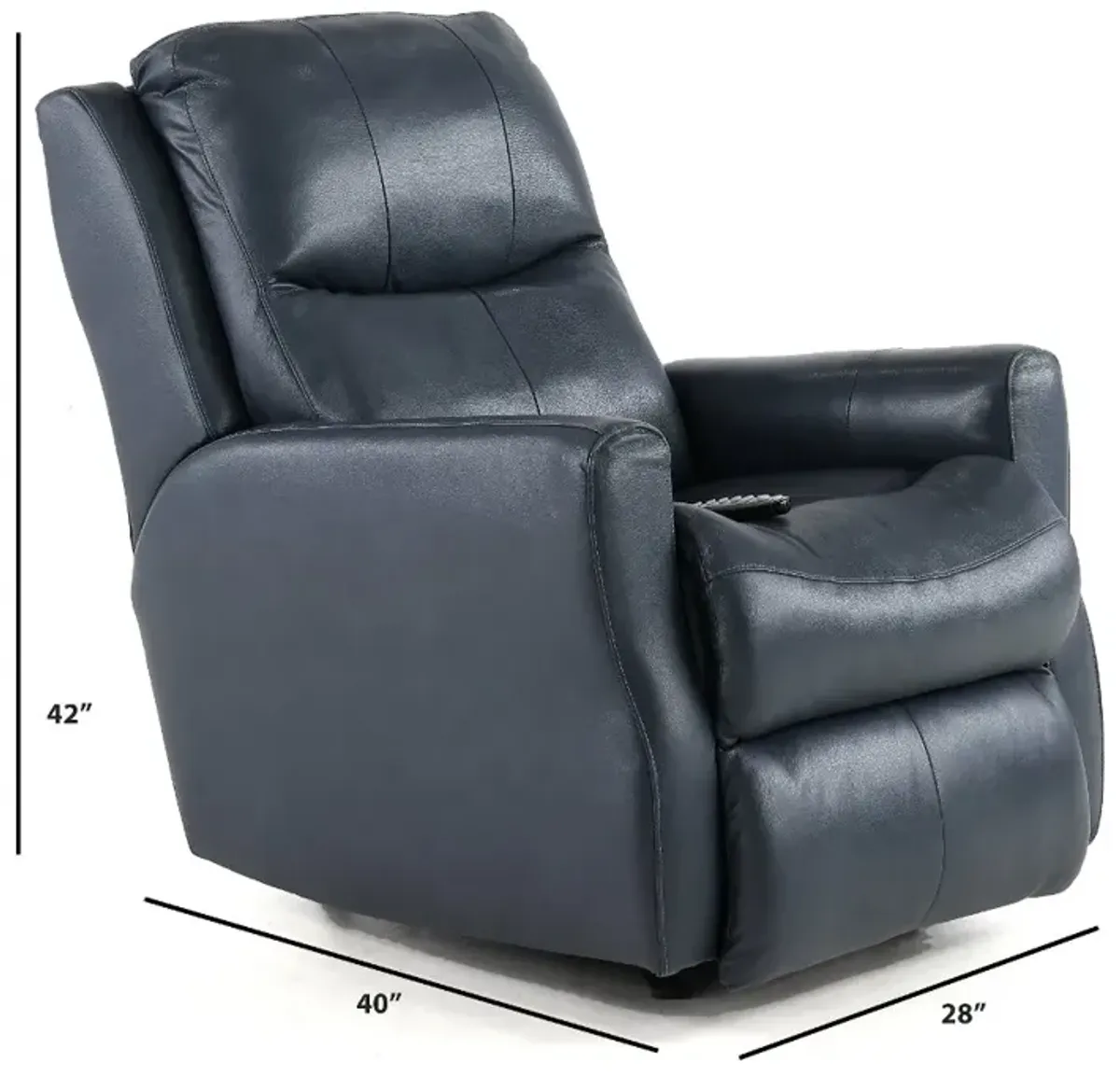 Jack Horizon SoCozi Leather-Match Rocking Power Recliner