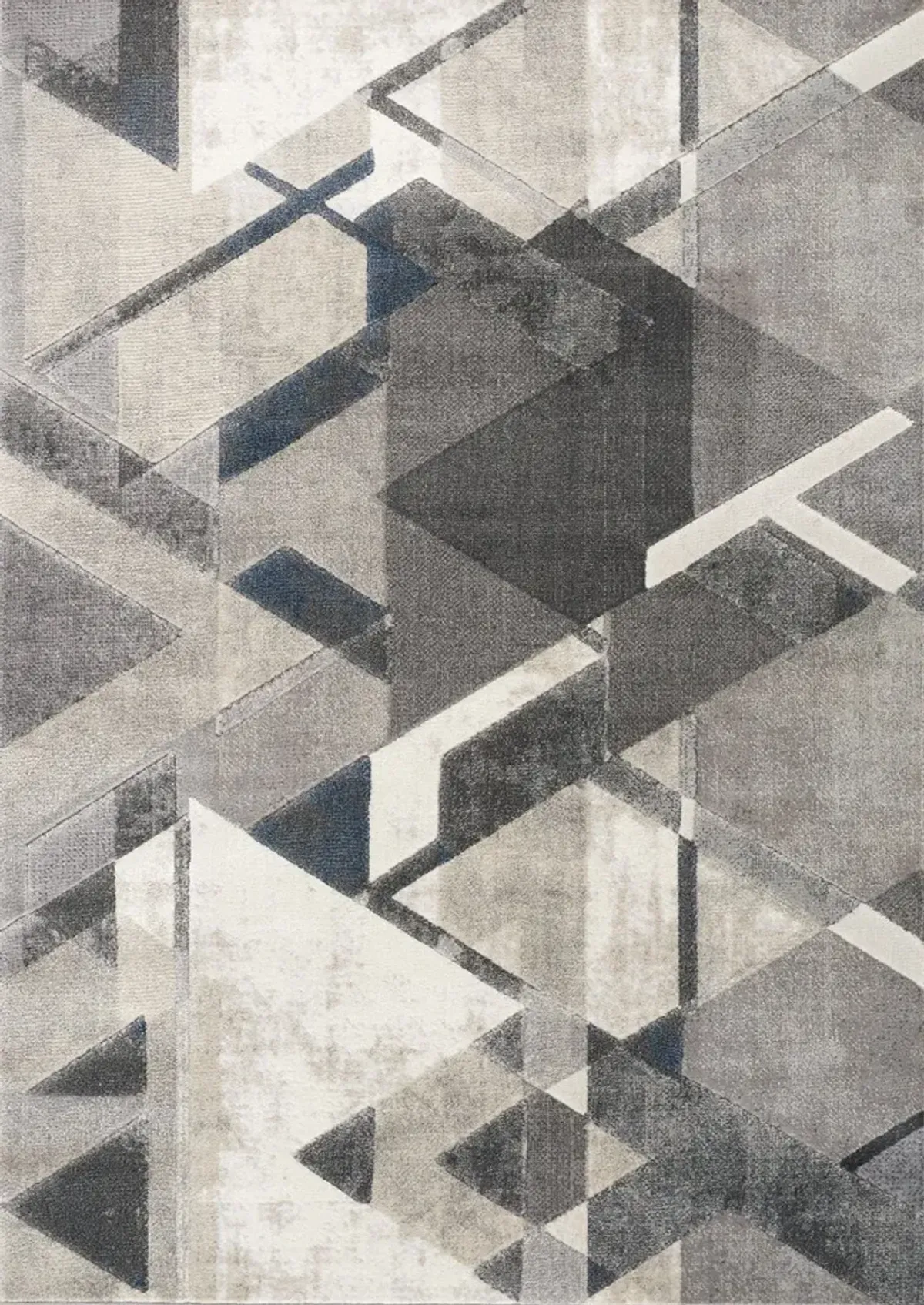 Alida 5 x 8 Gray, Blue, Charcoal, and Cream Area Rug