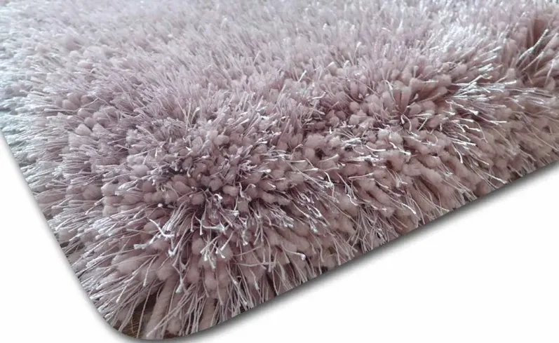 Shaggy Viscose 8 x 10 Dusty Pink Shag Rug