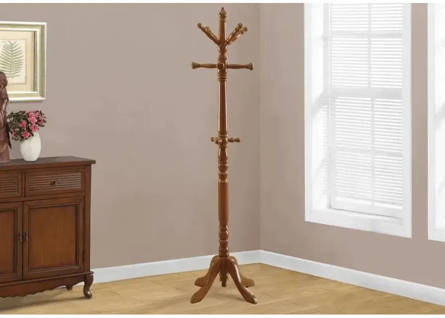 Oak Wood Traditional Coat Rack