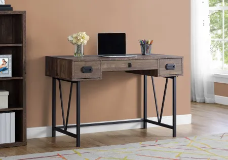Brown Reclaimed 48 Inch Wood Computer Desk