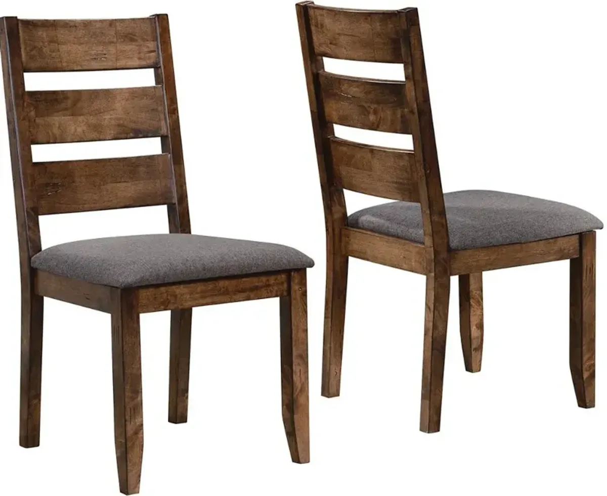 Rustic Gray and Nutmeg Dining Room Chair (Set of 2) - Barrett