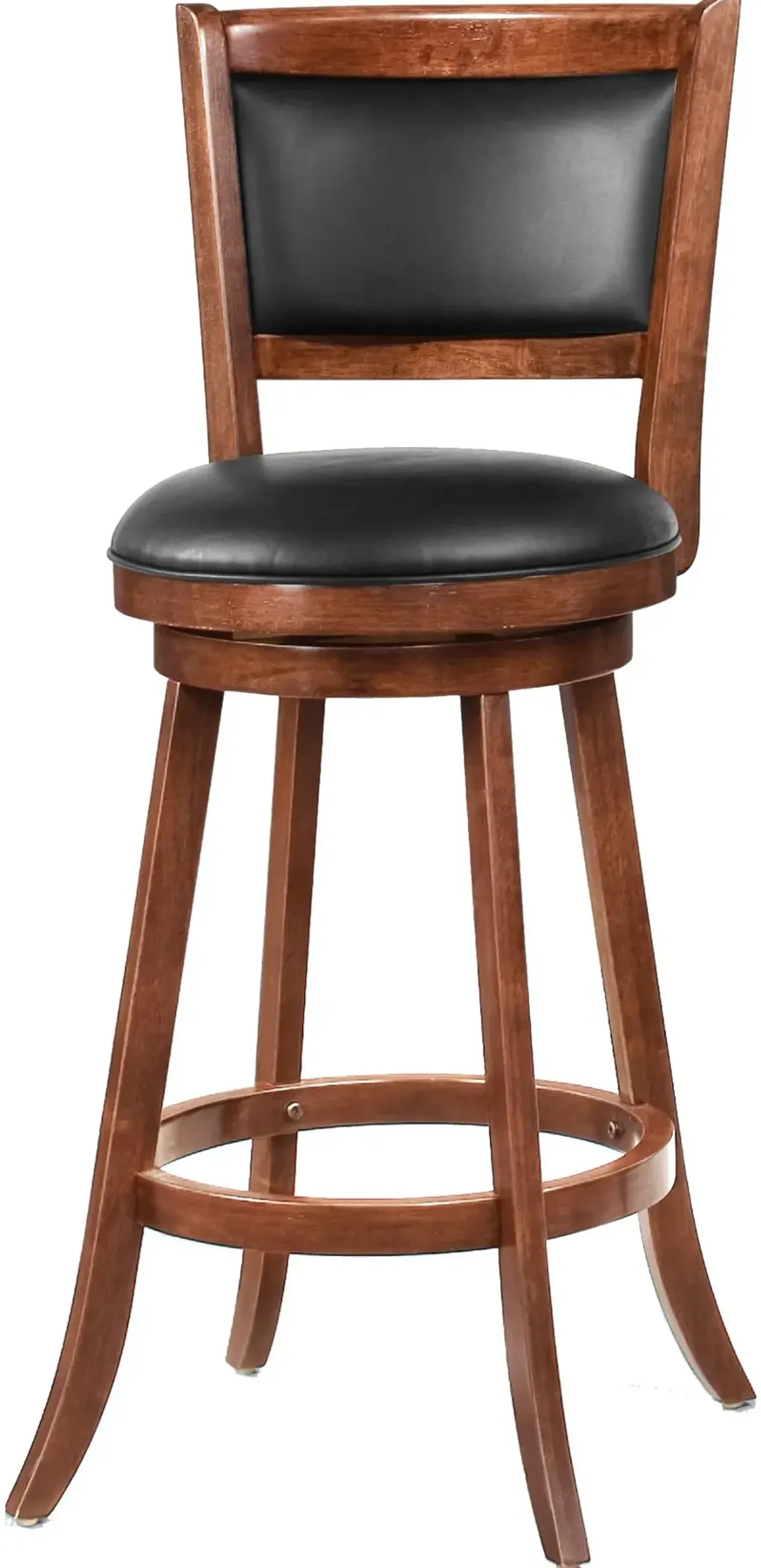 Antoine Brown and Black Swivel Bar Stool, Set of 2