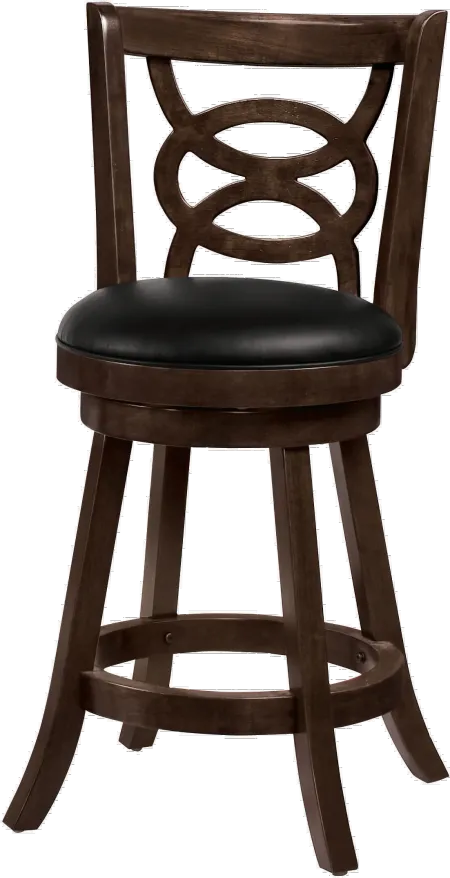 Archibald Brown Swivel Counter Height Stool, Set of 2