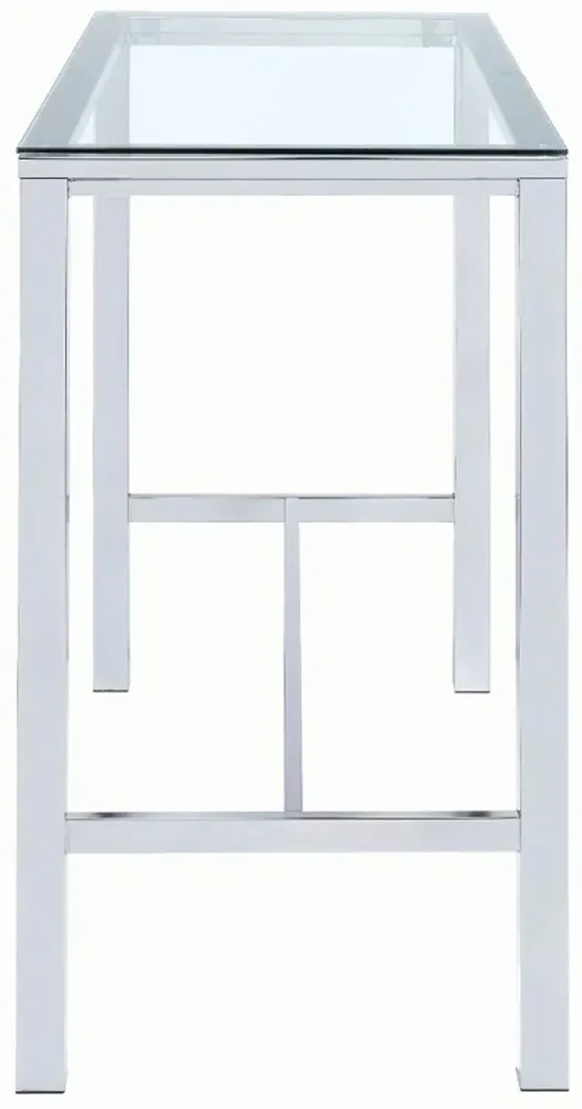 Amari Chrome Contemporary Bar Table